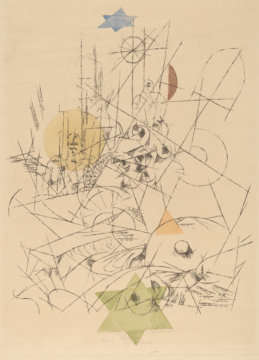 Toivo ja tuho Tuho ja toivo, 1916. tekijältä Paul Klee