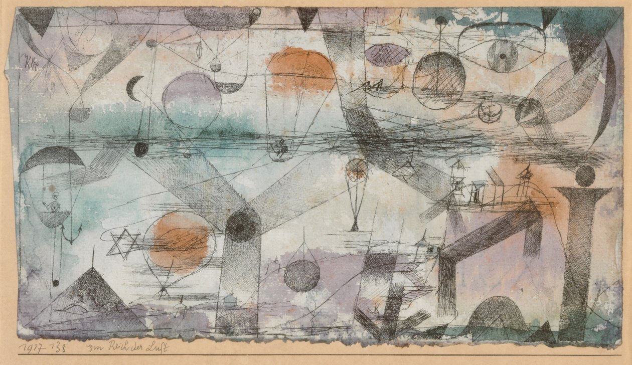 Ilman valtakunnassa, 1917. tekijältä Paul Klee
