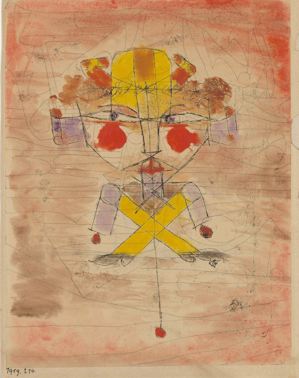 Jumping Jack, 1919. tekijältä Paul Klee