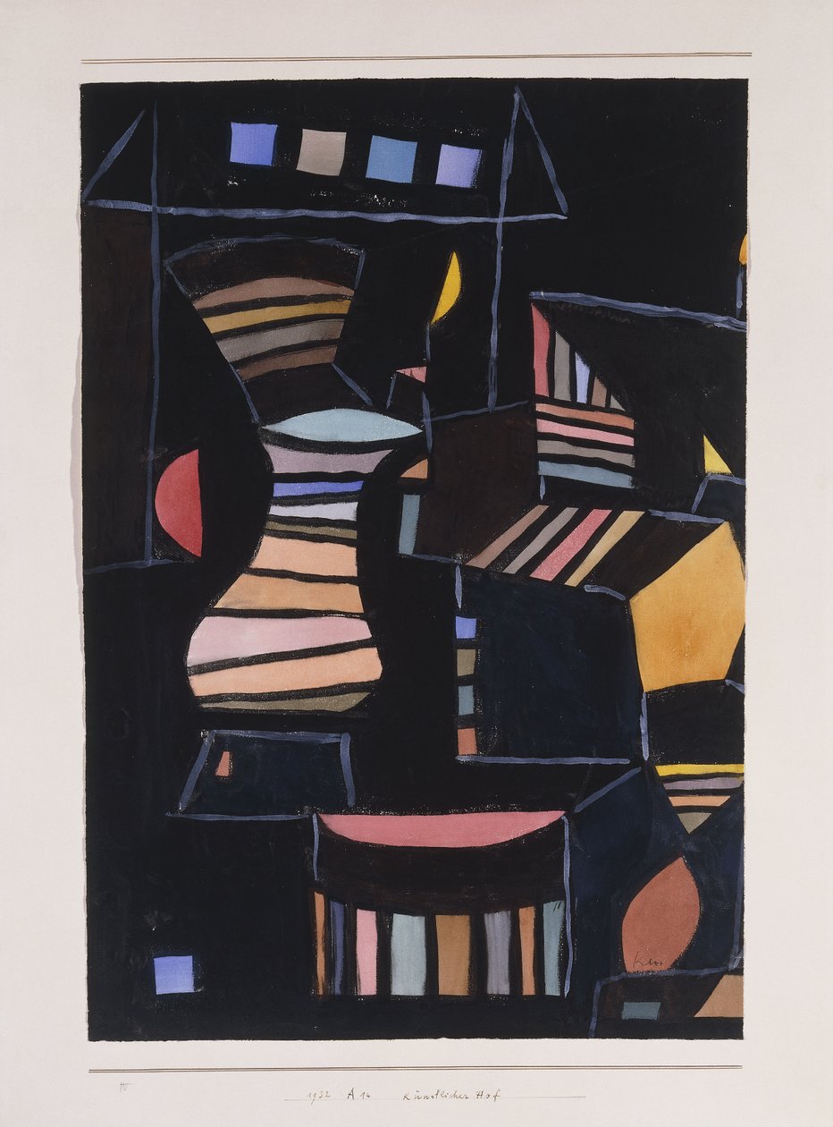 Keinotekoinen piha tekijältä Paul Klee