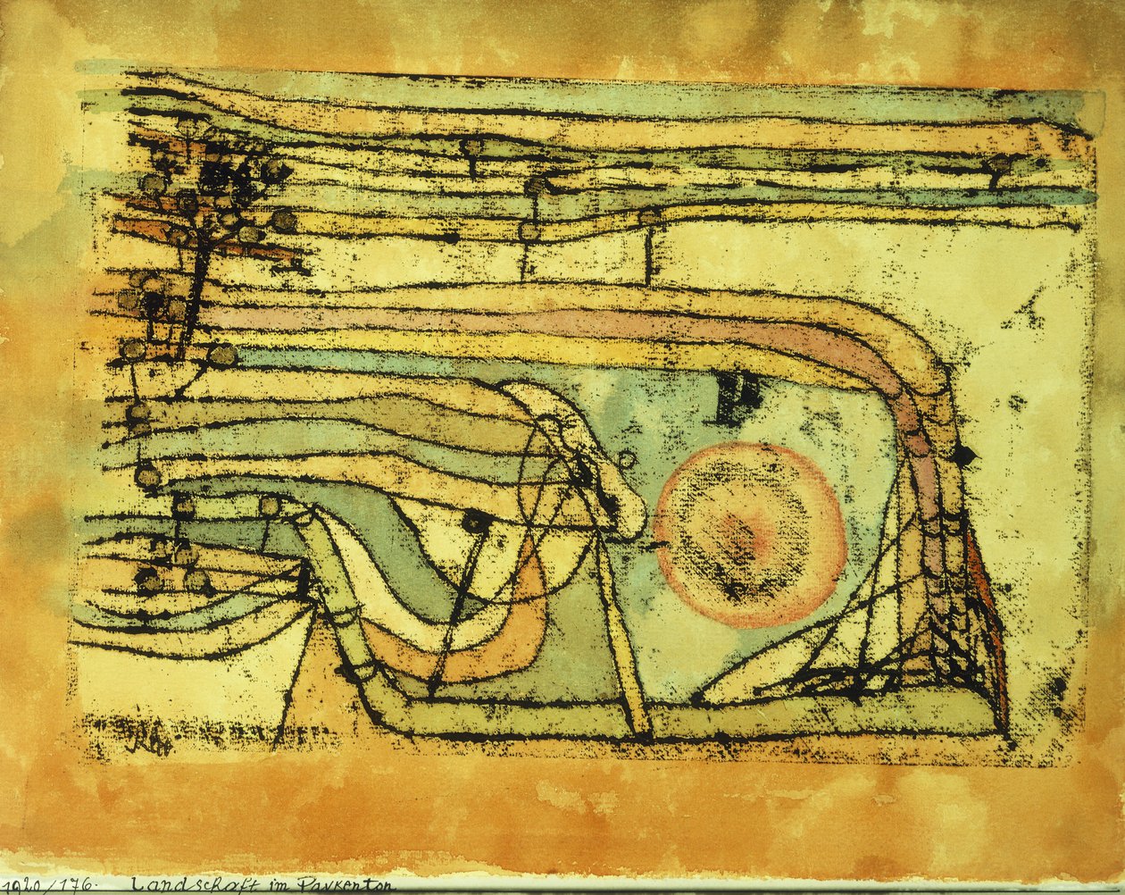 Maisema Pankentonissa tekijältä Paul Klee