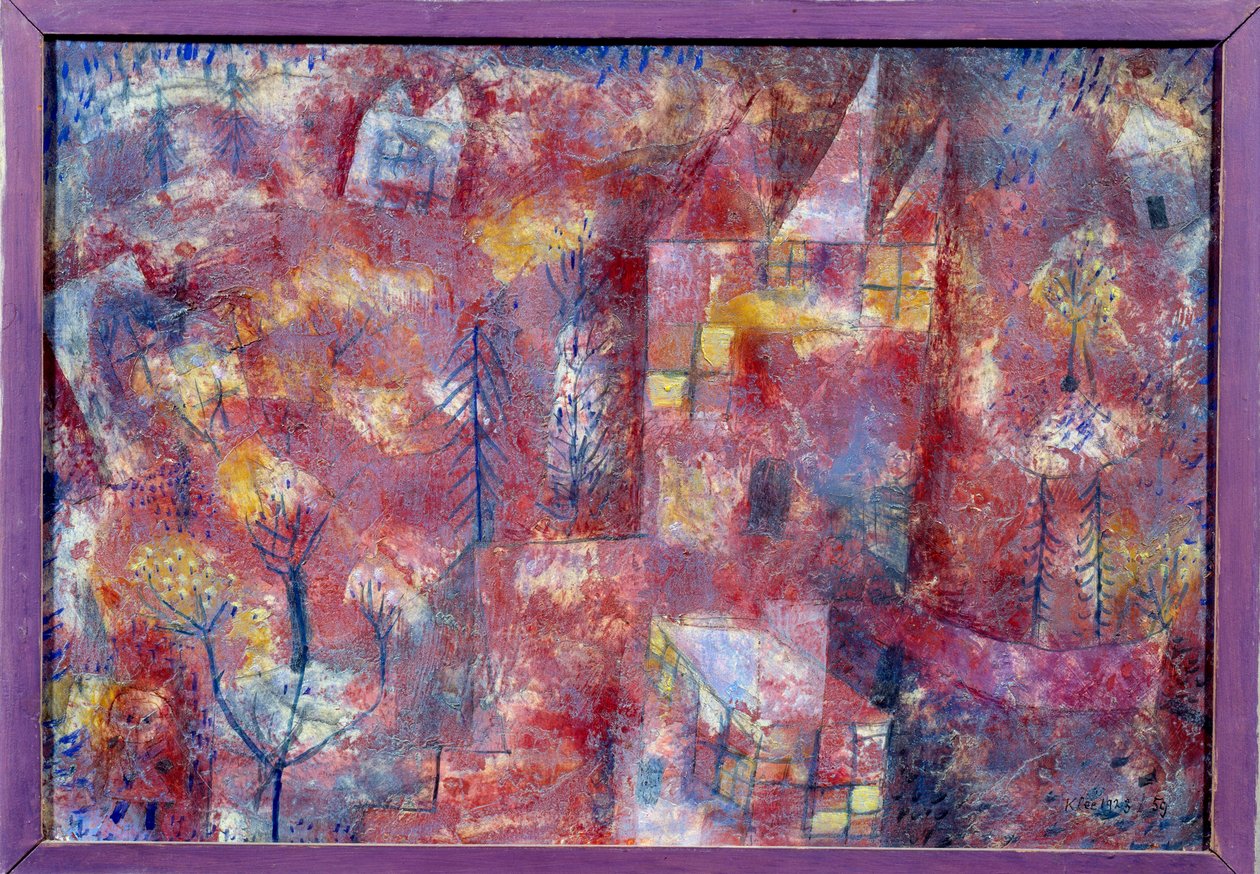Maisema lapsen luona tekijältä Paul Klee