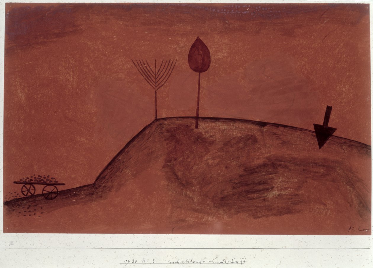 Paisagem em afterglowfinnish tekijältä Paul Klee