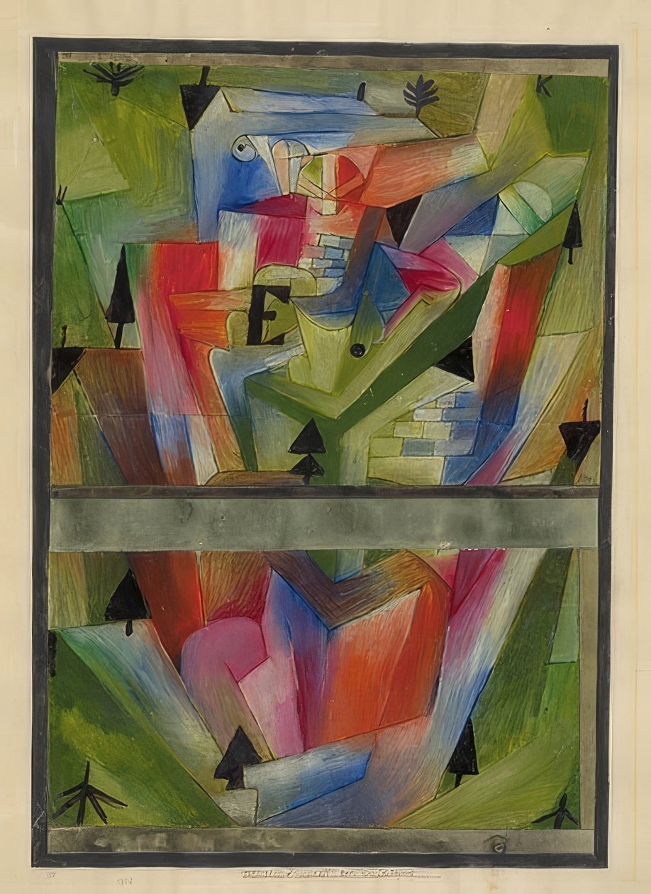 Maisema lähellä E.:tä (Baijerissa). 1921, 182 tekijältä Paul Klee