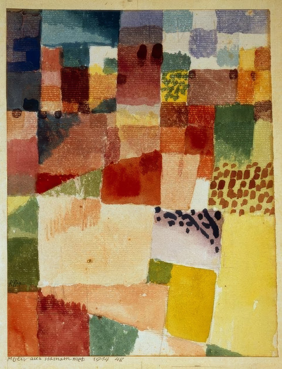 Motiv aus Hammamet tekijältä Paul Klee