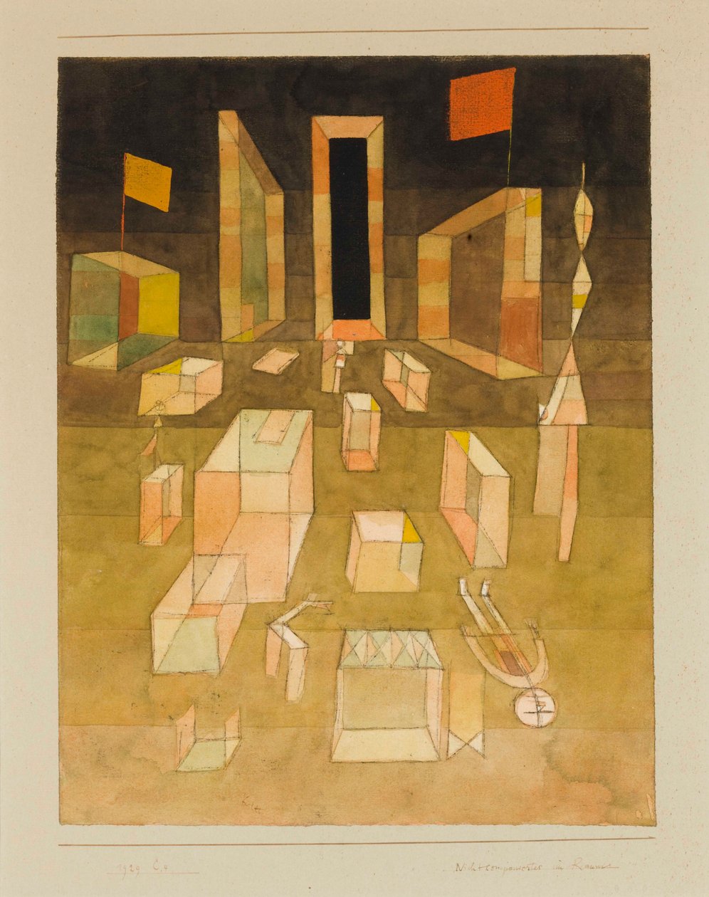 Säveltämätön avaruudessa Säveltämätön avaruudessa, 1929. tekijältä Paul Klee