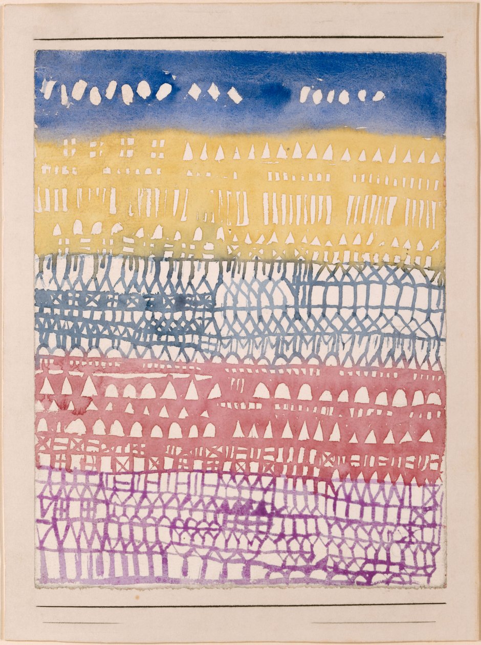 Vanhankaupungin katsaus, 1928. tekijältä Paul Klee