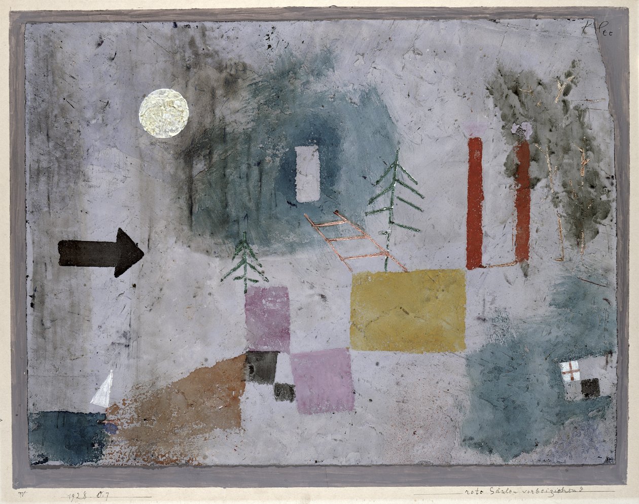 ਲਾਲ ਥੰਮ੍ਹ ਫਿਨਿਸ਼ ਦੁਆਰਾ ਲੰਘਣਾ tekijältä Paul Klee