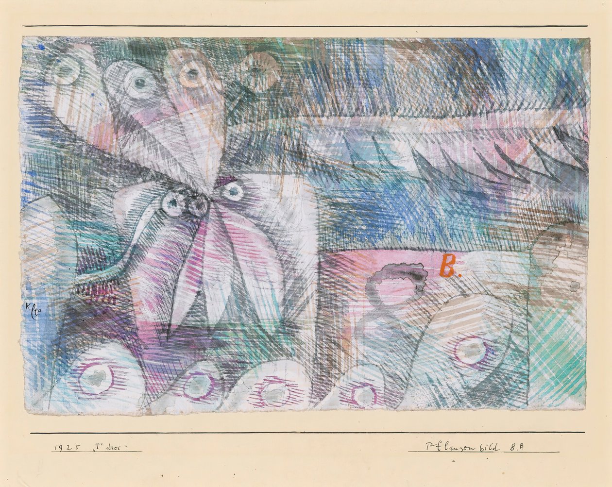 Kasvit Kuva 8.B., 1925. tekijältä Paul Klee