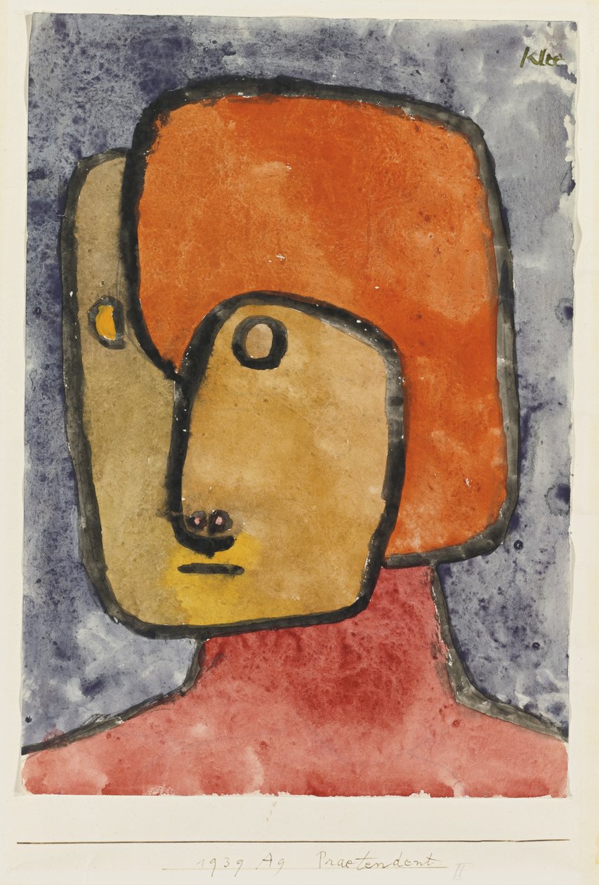 Teeskentelijä, 1939 tekijältä Paul Klee