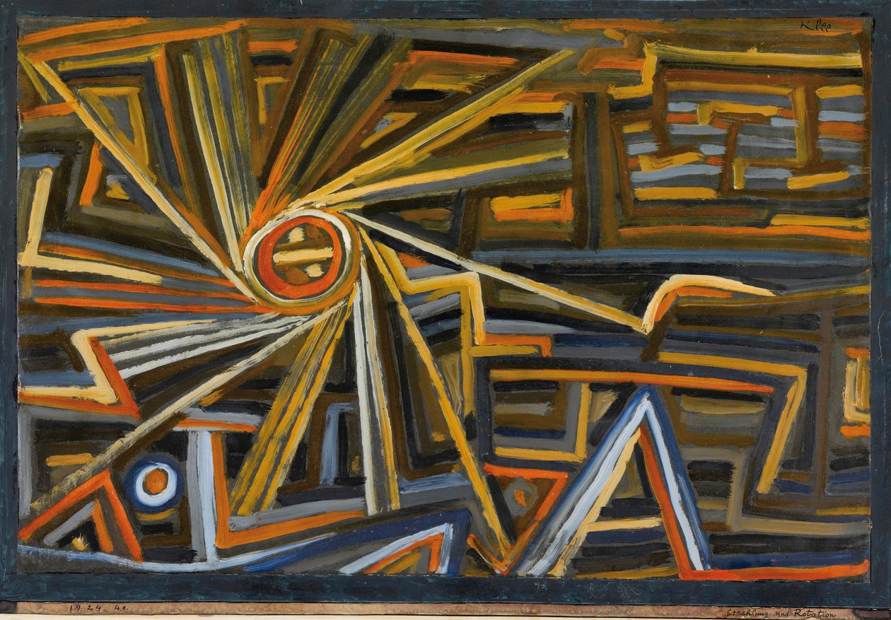 Säteily ja pyöriminen. tekijältä Paul Klee