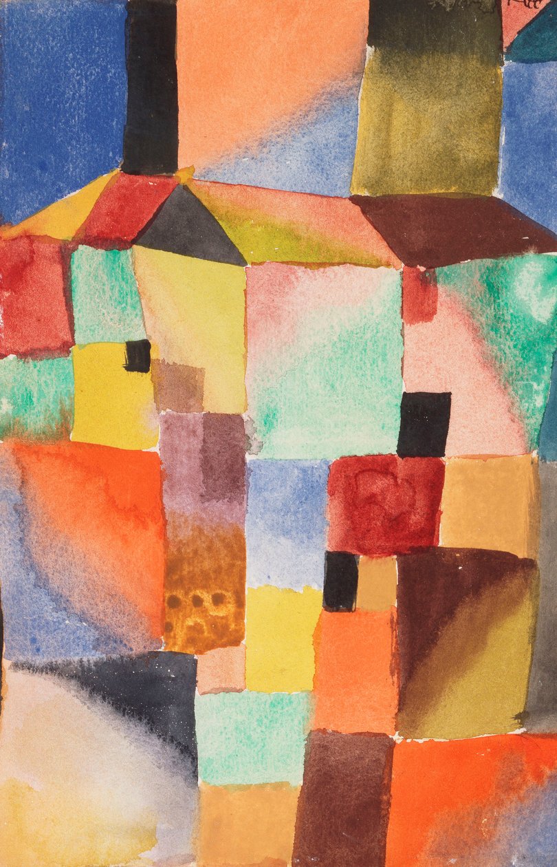 Punainen/vihreä oranssi/sininen tekijältä Paul Klee