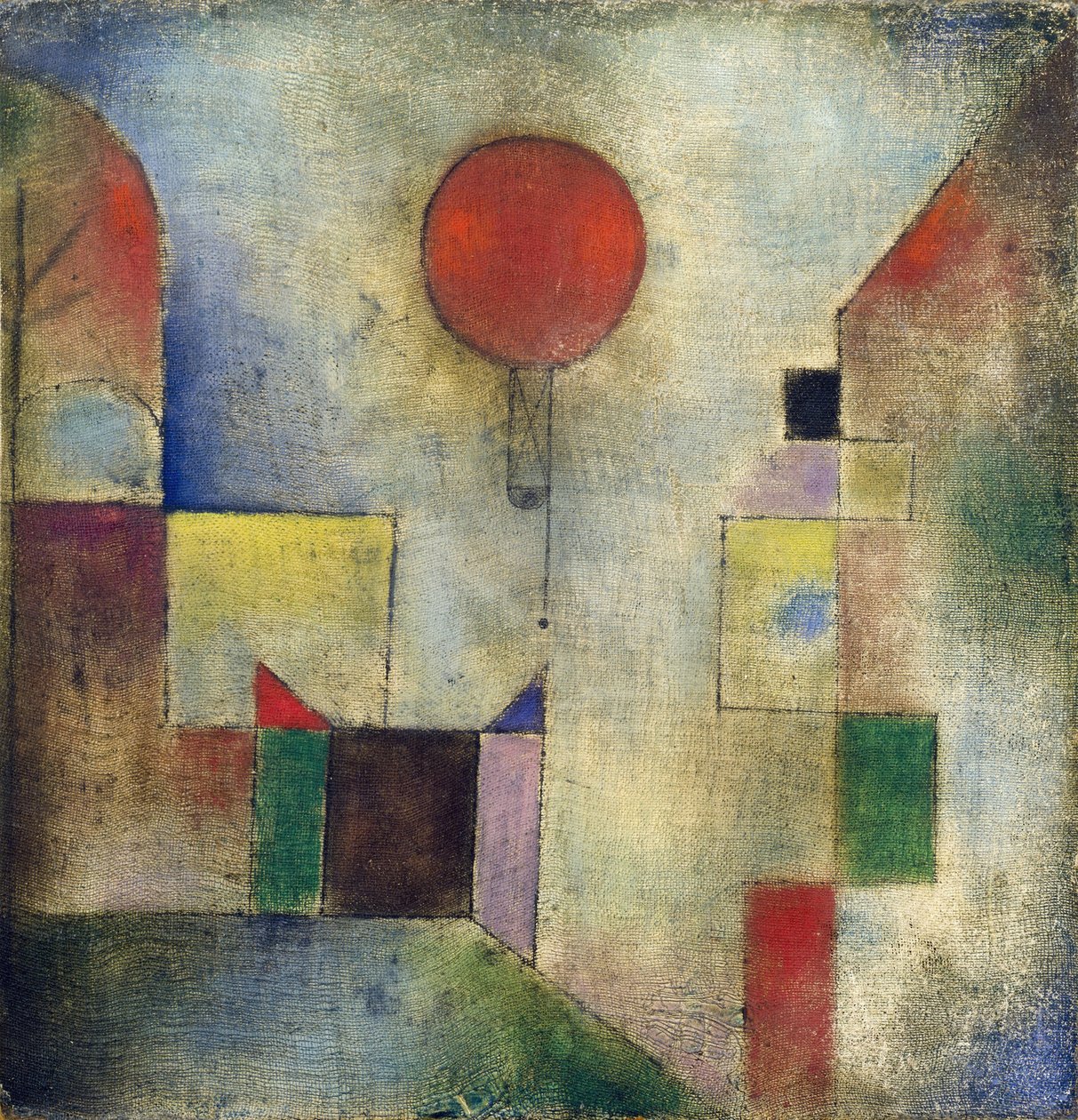 Punainen ilmapallo, 1922. tekijältä Paul Klee