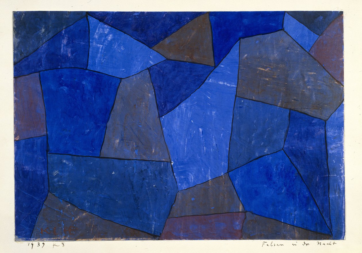 Rocks at Night, 1939. tekijältä Paul Klee