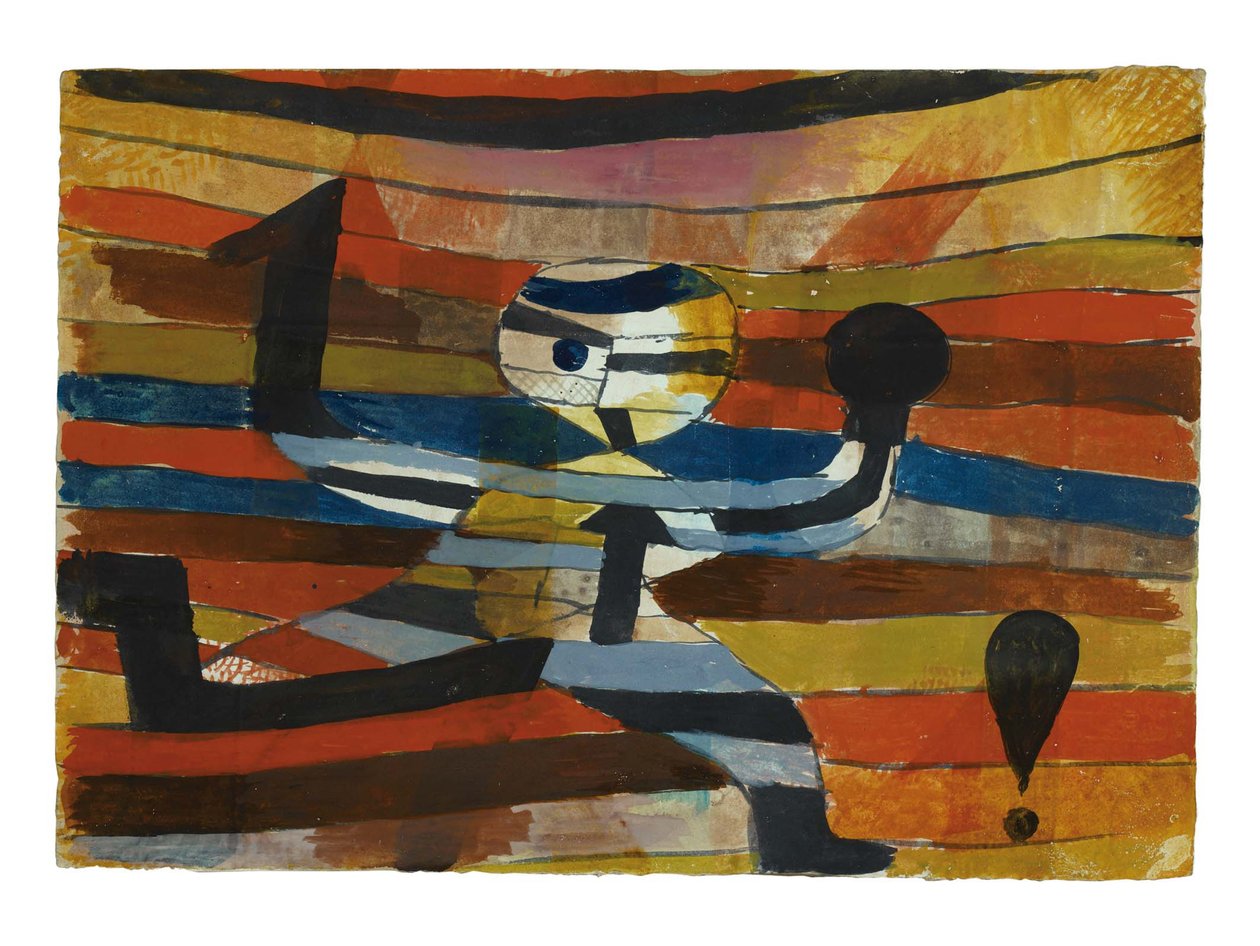 Juoksija - Hooker - Boxer, 1920 tekijältä Paul Klee