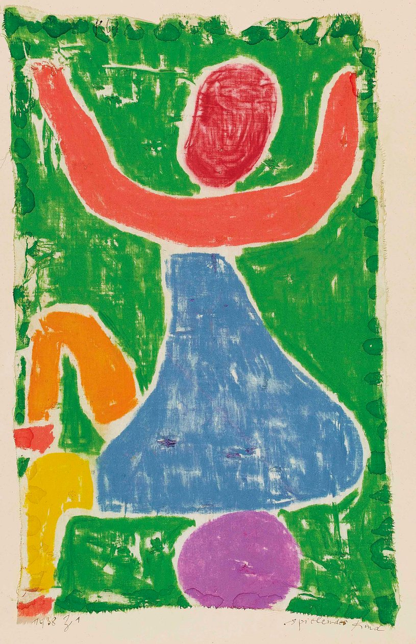 Lapsi leikkii Lapsi leikkii, 1938. tekijältä Paul Klee