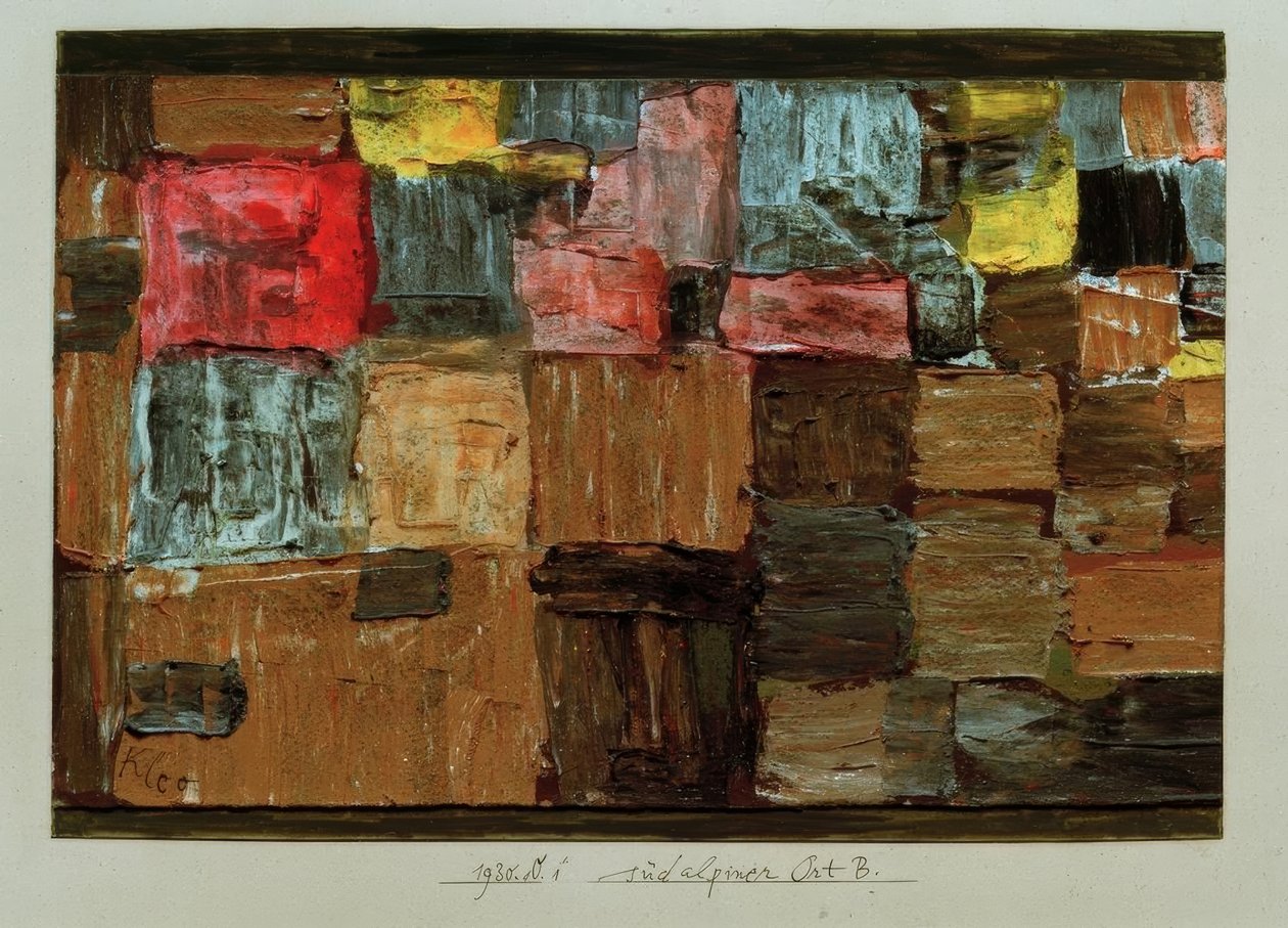 Südalpiner Ort B. tekijältä Paul Klee