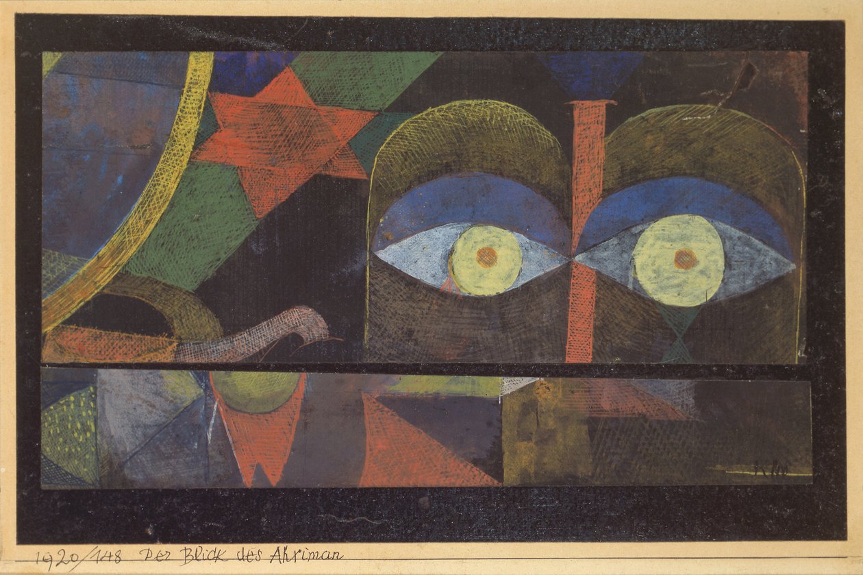 Ahrimanin katse, 1920. tekijältä Paul Klee