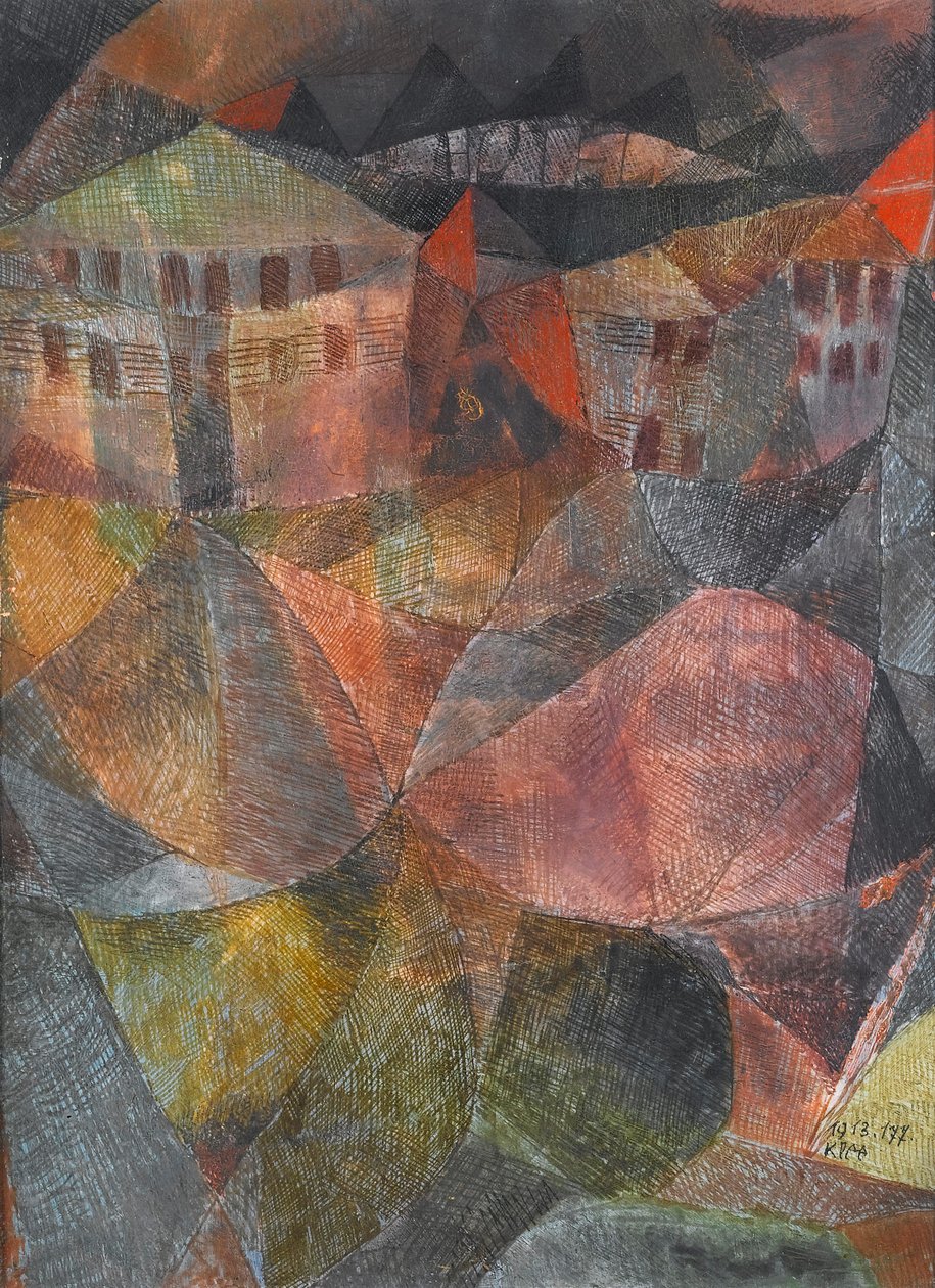 Hotelli, 1913. tekijältä Paul Klee
