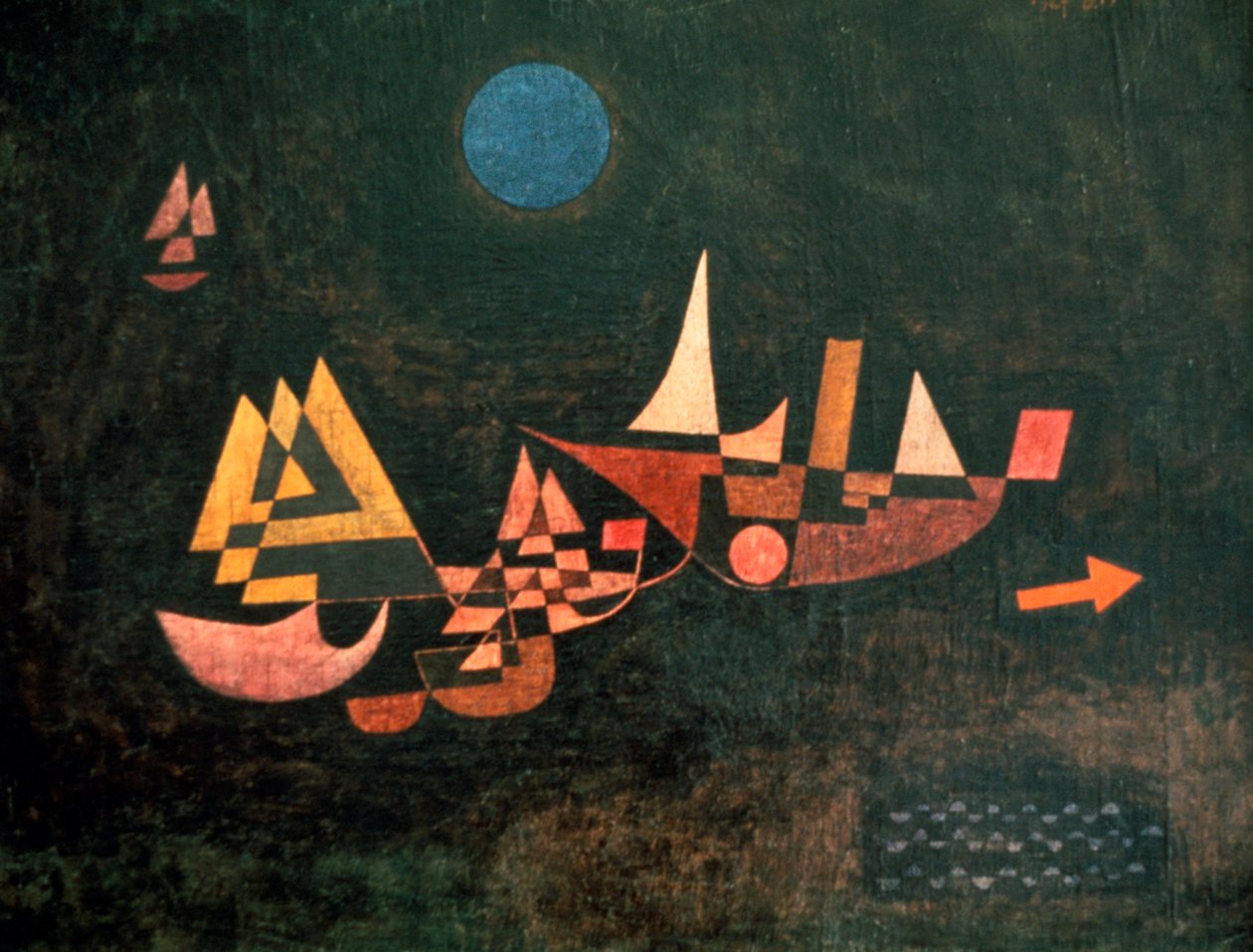 Laivat lähtevät, 1927 tekijältä Paul Klee