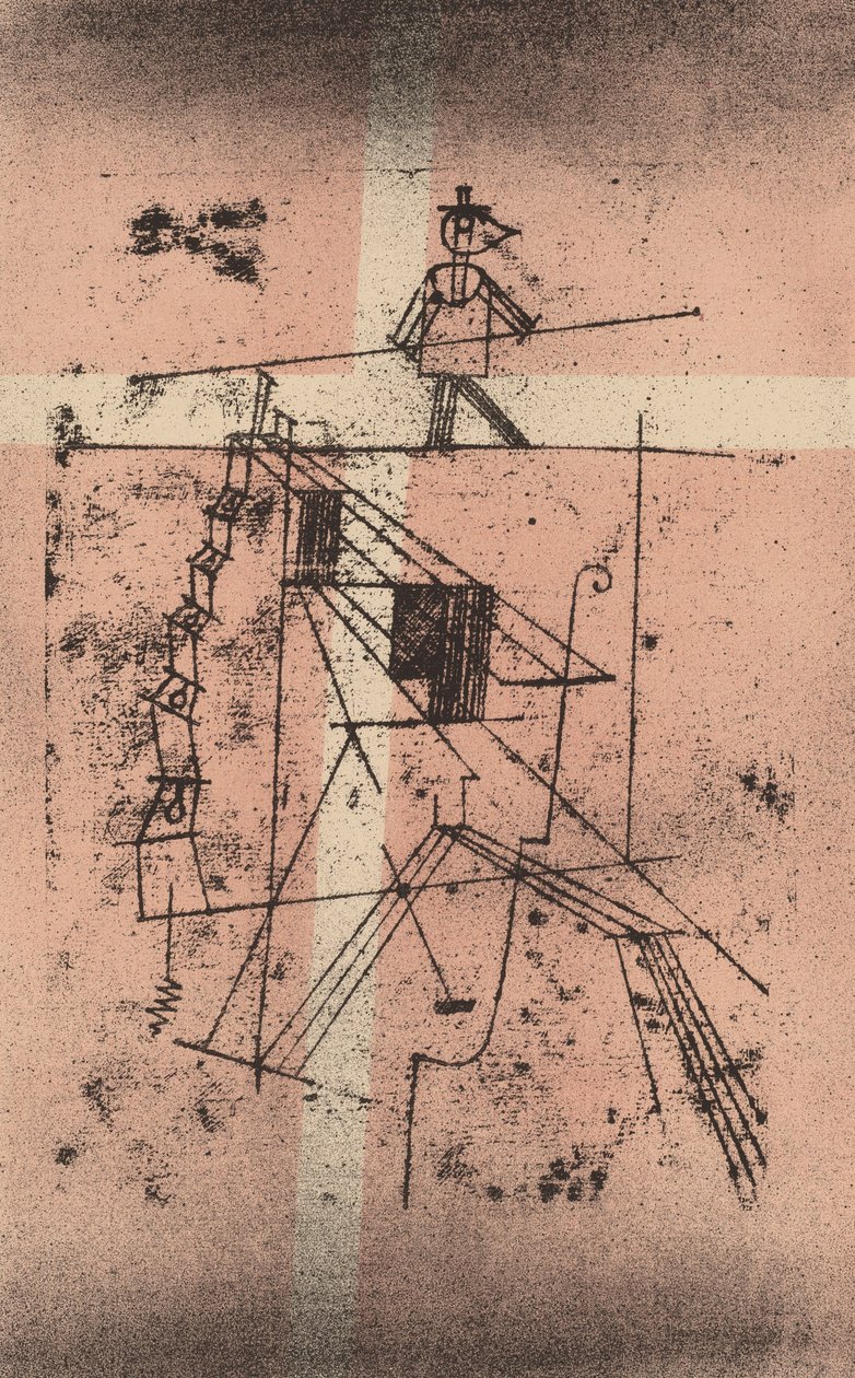 Tight Rope Walker Seiltänzer, 1923. tekijältä Paul Klee