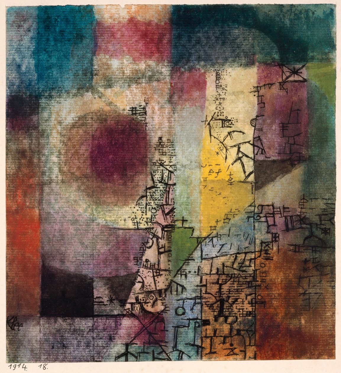 Nimetön, 1914. tekijältä Paul Klee