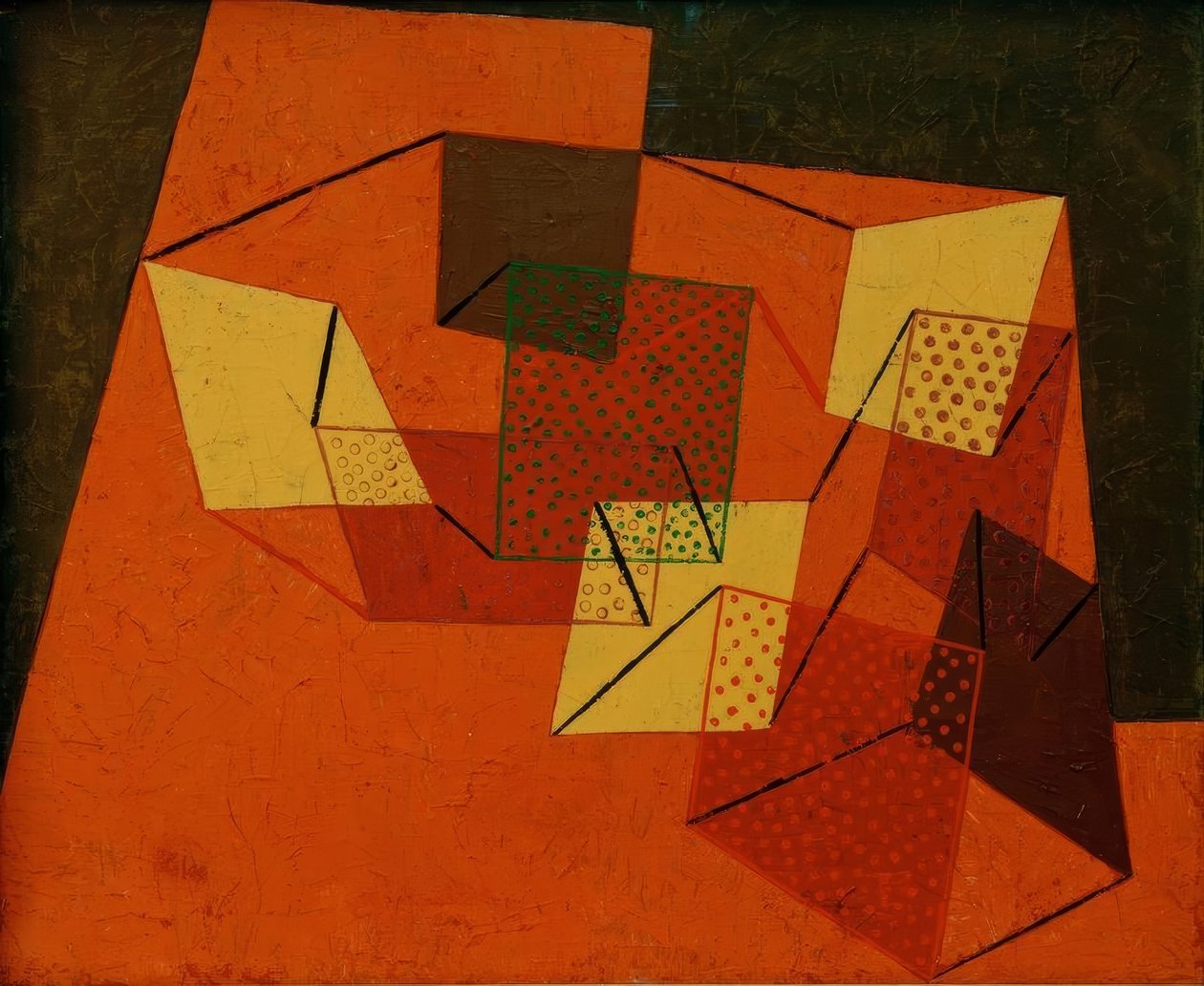 Verspannte Flächen tekijältä Paul Klee