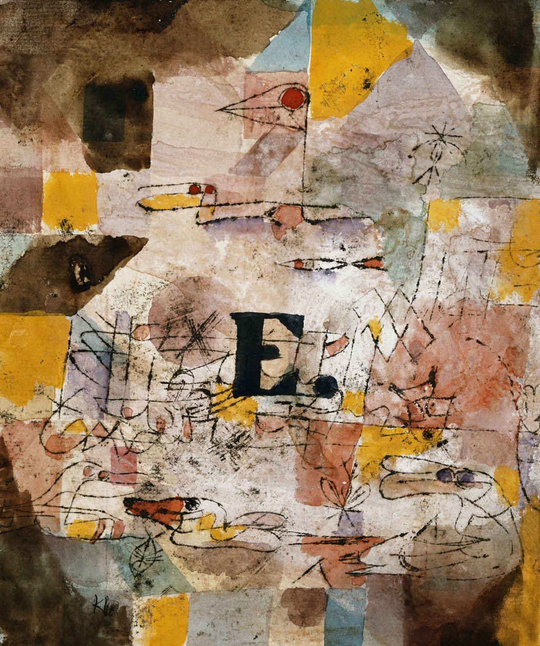 Vesilintu (skootterit); Wasservogel (Ents) tekijältä Paul Klee