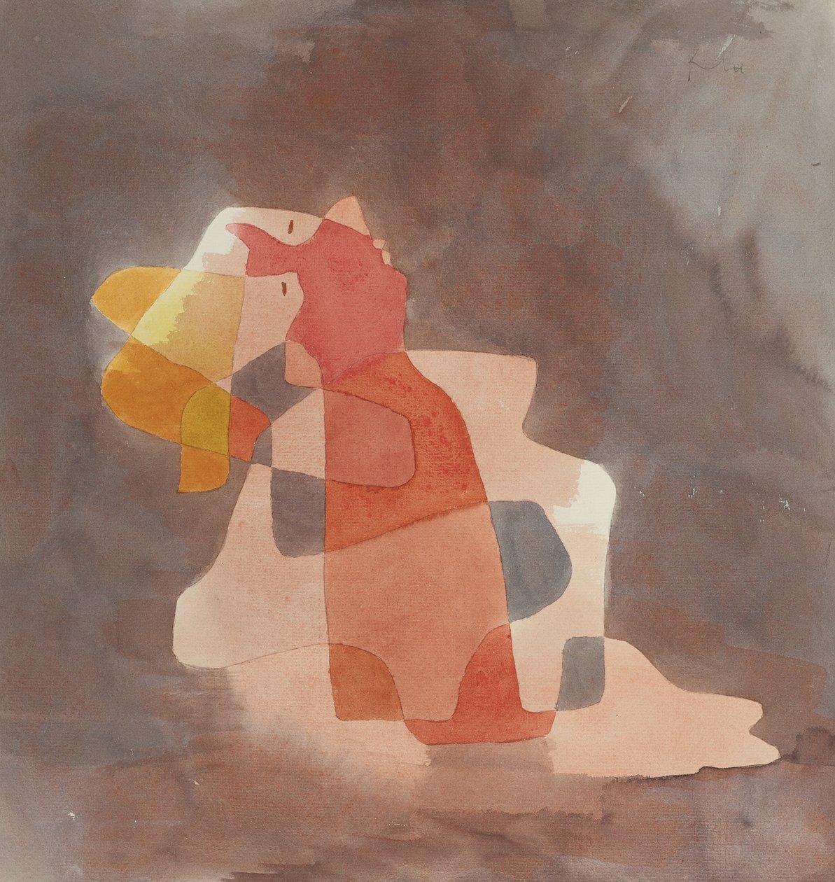 Nainen nojaa taaksepäin, 1929 tekijältä Paul Klee