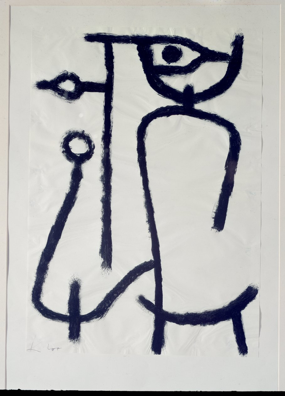 Nainen sivuun (piirustus, 1900-luku) tekijältä Paul Klee