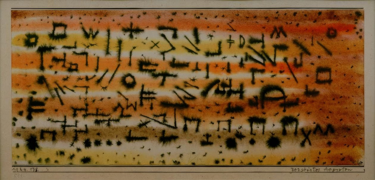Zerstörtes Aegypten tekijältä Paul Klee
