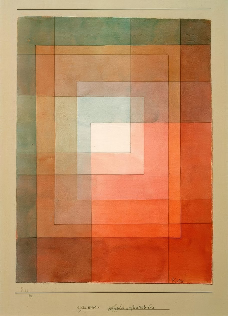 polyfoninen sarja valkoinen tekijältä Paul Klee