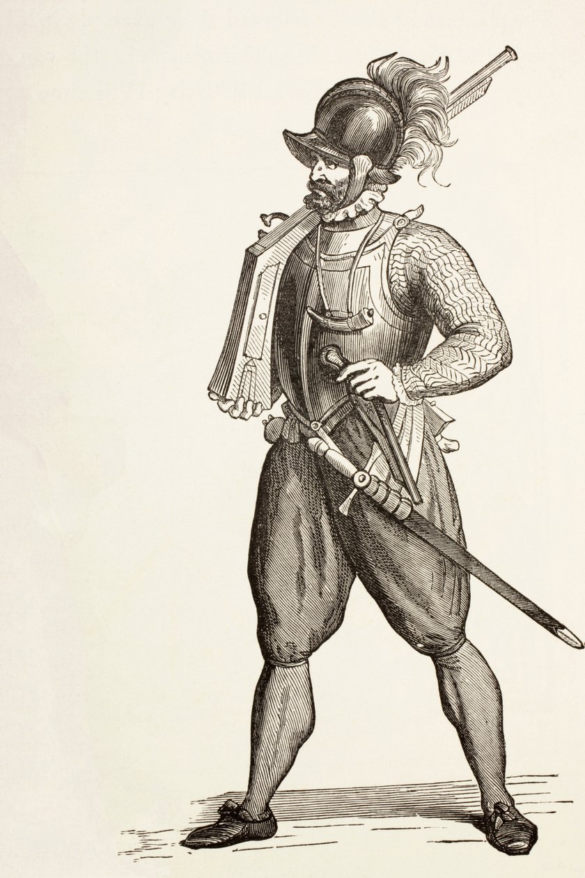 Arquebusier of the 16th Century. tekijältä Paul Lacroix