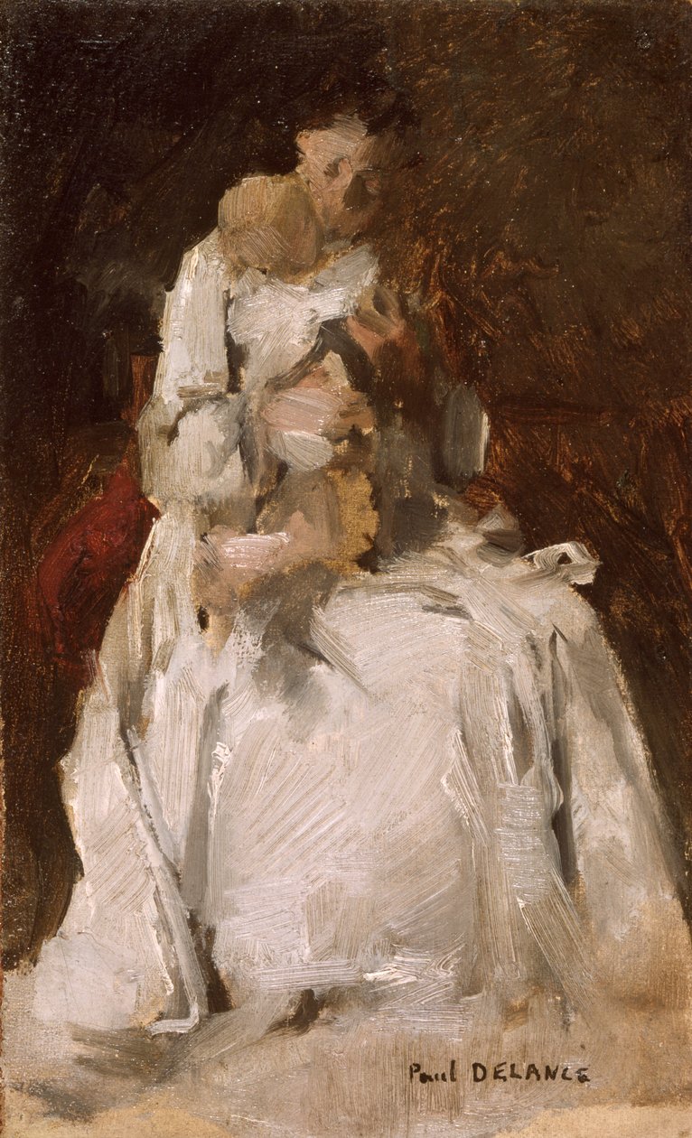 "Äiti ja lapsi", 1880-1900 tekijältä Paul Louis Delance