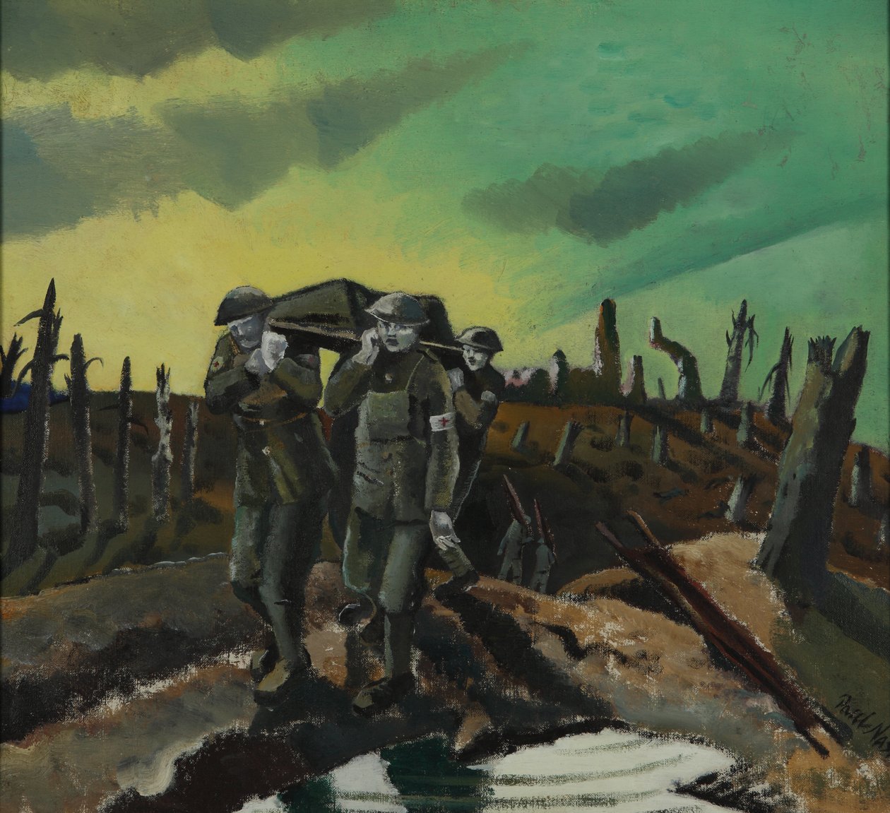 Haavoittunut, Passchendaele tekijältä Paul Nash