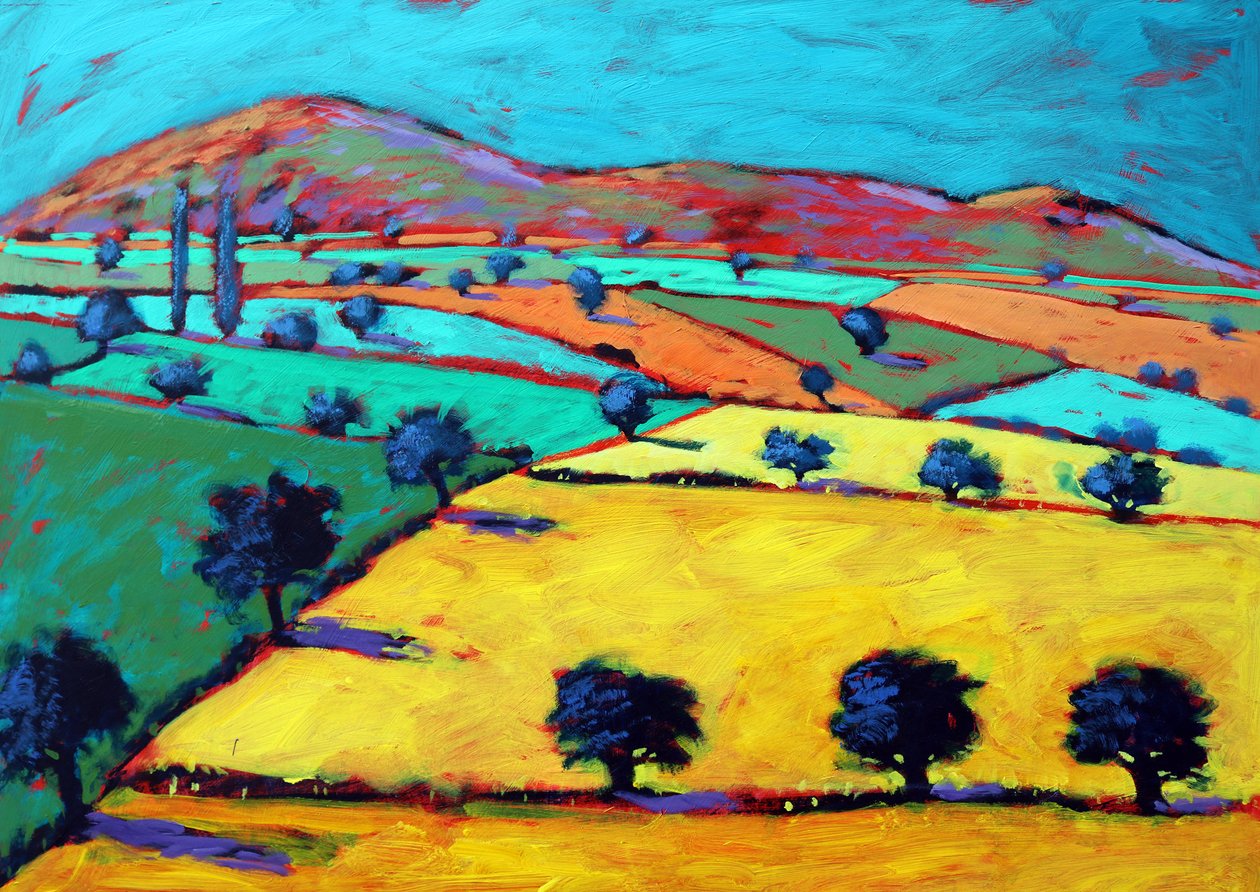 Golden Valley (akryylia aluksella) tekijältä Paul Powis