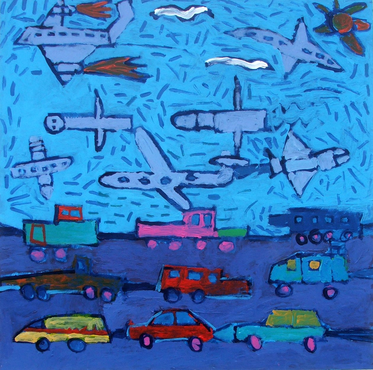 Pollution IN (akryyli aluksella) tekijältä Paul Powis