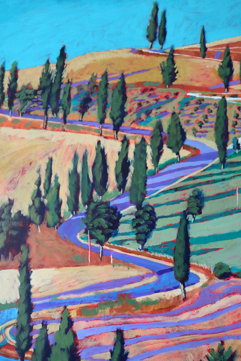 Toscana (akryylia aluksella) tekijältä Paul Powis