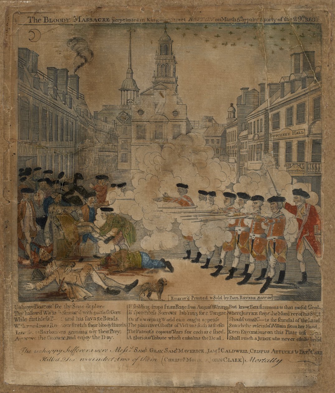Verinen verilöyly tekijältä Paul Revere