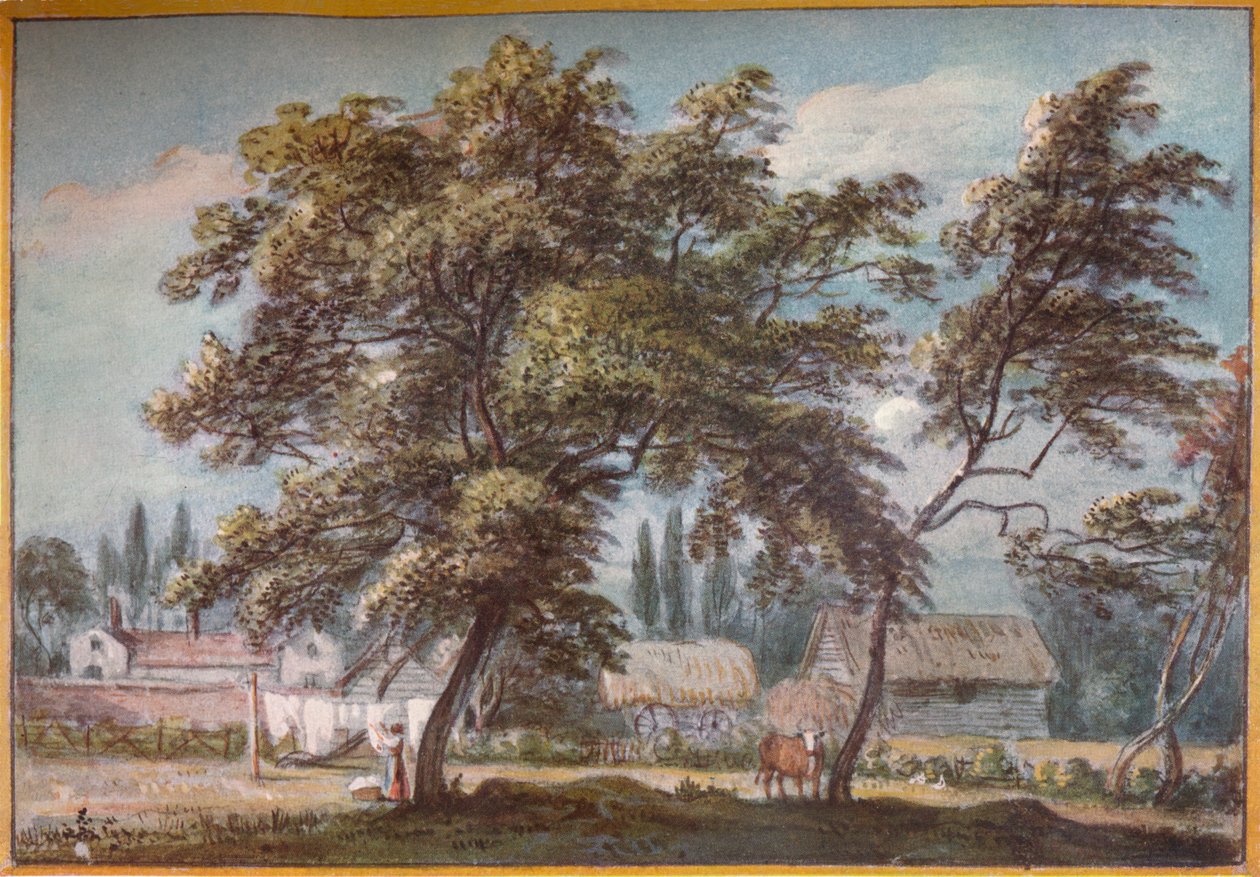 Englefield Greenissä, 1700-luvulla, 1924 tekijältä Paul Sandby
