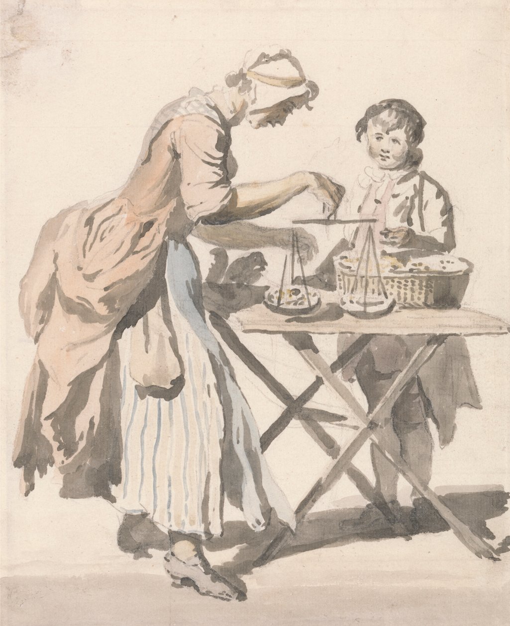 London Cries: "Black Heart Cherries..." tekijältä Paul Sandby