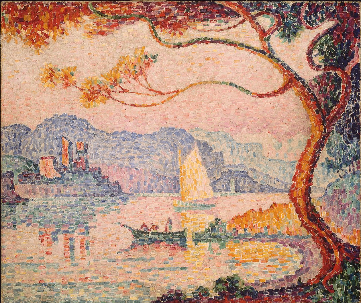 Antibes, Baconin pieni portti, 1917 tekijältä Paul Signac