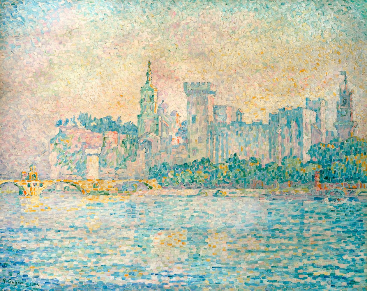 Avignon, Aamu, 1909 tekijältä Paul Signac