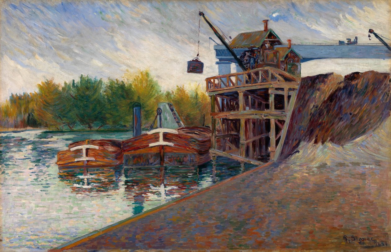 Hiilinosturi, Clichy tekijältä Paul Signac
