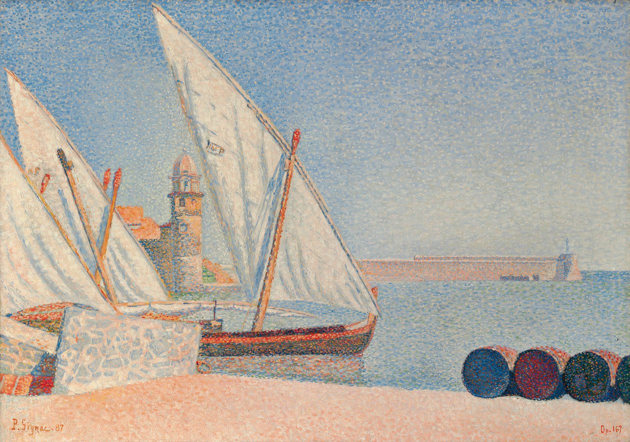 Collioure, Swings, 1887 tekijältä Paul Signac