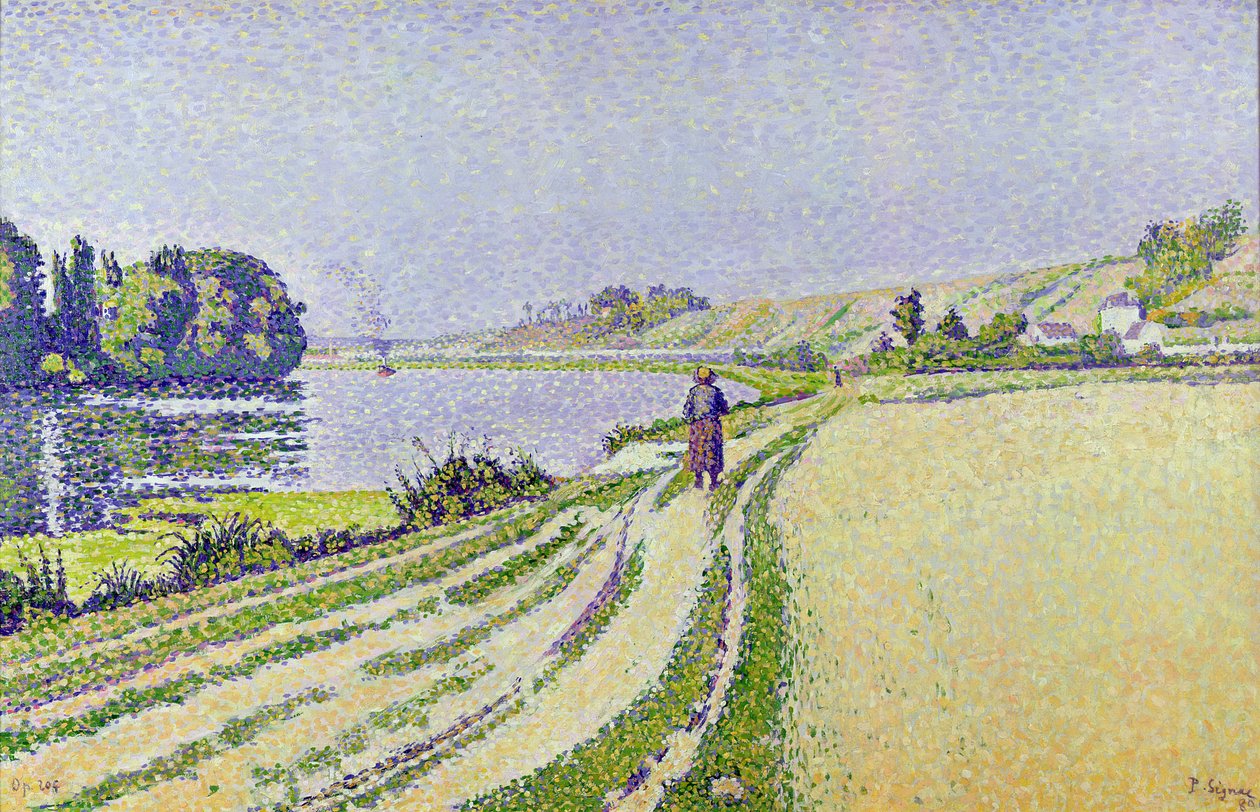 Herblay, La River tekijältä Paul Signac