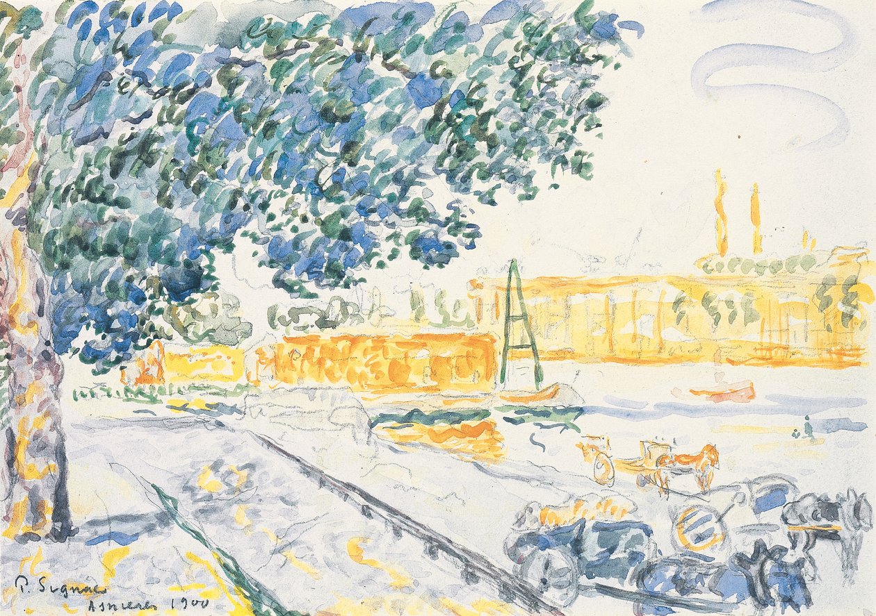 Seine Asnièresissä tekijältä Paul Signac