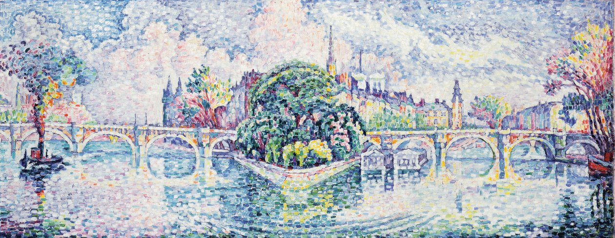 Vert-Galantin puutarha, n. 1928 tekijältä Paul Signac