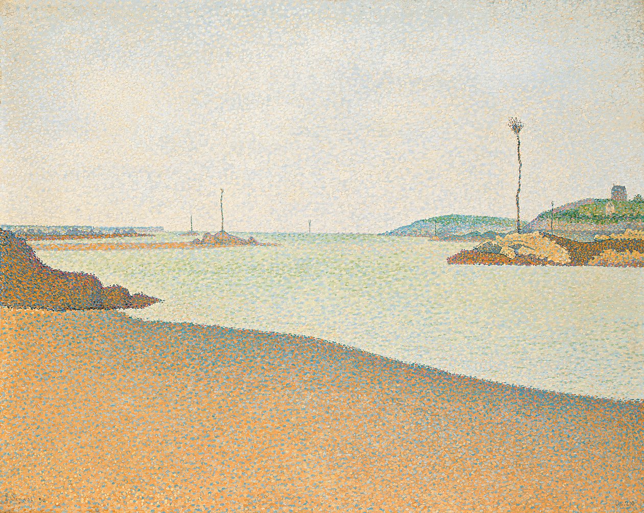 Majakat, Saint-Briac, 1890 tekijältä Paul Signac