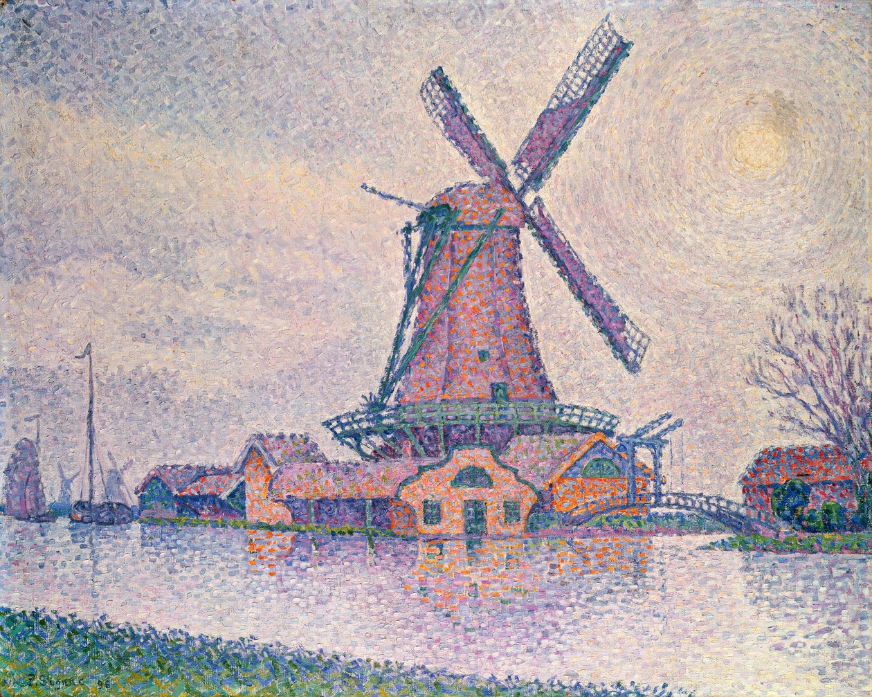 Edamin mylly, 1896 tekijältä Paul Signac